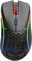 Glorious - Model D Wireless Optical Honeycomb RGB Gaming Mouse - Wireless - Matte Black - Large Front