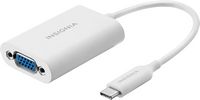 Insignia™ - USB-C-to-VGA Adapter - White - Large Front