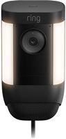 Ring - Spotlight Cam Pro Outdoor 1080p Plug-In Surveillance Camera - Black - Large Front