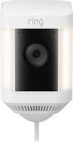 Ring - Spotlight Cam Plus Outdoor/Indoor 1080p Plug-In Surveillance Camera - White - Large Front