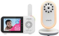 VTech - 2.8” Digital Video Baby Monitor with Night Light - White - Large Front