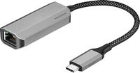 Insignia™ - USB-C to Ethernet Adapter - Black - Large Front