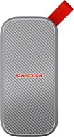 SanDisk - 2TB External USB 3.2 Gen 2 Type C Portable SSD - Gray - Large Front