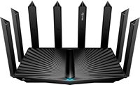 TP-Link - Archer AXE7800 Tri-Band Wi-Fi 6E Router - Black - Large Front