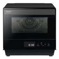 Panasonic - HomeCHEF .7 Cu. Ft. 7-in-1 Compact Oven with Steam and Convection - Black - Large Front