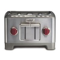 Wolf Gourmet - Four-Slice Toaster - Stainless Steel - Large Front