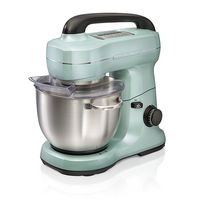Hamilton Beach - 300 Watt 7 Speed Stand Mixer - Aqua - Large Front