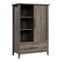 Sauder - Summit Station Wardrobe Armoire - Pebble Pine - Large Front