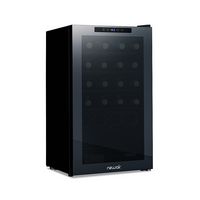 NewAir - 33-Bottle Dual Zone Wine Cooler with Mirrored Double-Layer Glass Door & Compressor Cooli... - Large Front