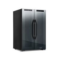 NewAir - 12-Bottle & 39-Can Dual Zone Wine Cooler with Mirrored Glass Door & Compressor Cooling, ... - Large Front