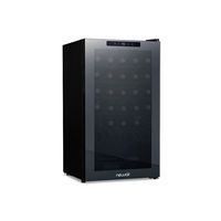 NewAir - 34-Bottle Wine Cooler with Mirrored Double-Layer Tempered Glass Door & Compressor Coolin... - Large Front