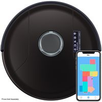 bObsweep - PetHair SLAM Wi-Fi Connected Robot Vacuum Cleaner - Midnight - Large Front