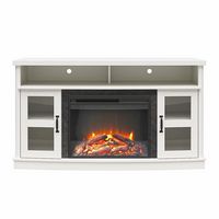 Ameriwood Home - Barrow Creek Fireplace Console - White - Large Front