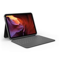 Logitech - Rugged Folio Keyboard Case for Apple iPad - Latest Model A16 chip and iPad 10th Gen wi... - Large Front