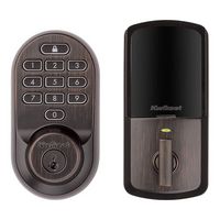 Kwikset - Halo Smart Lock Wi-Fi Replacement Deadbolt with App/Keypad/Key Access - Venetian Bronze - Large Front