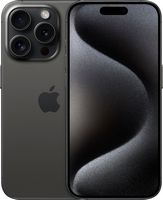 Apple - iPhone 15 Pro 128GB - Black Titanium (AT&T) - Large Front
