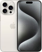 Apple - iPhone 15 Pro Max 256GB - White Titanium (AT&T) - Large Front