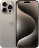 Apple - iPhone 15 Pro Max 256GB - Natural Titanium (AT&T) - Large Front