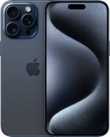 Apple - iPhone 15 Pro Max 256GB - Blue Titanium (AT&T) - Large Front