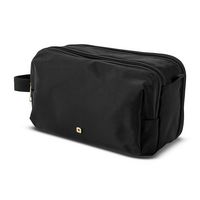 Samsonite - Companion Bags Top Zip Deluxe Travel Kit - BLACK - Large Front