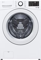 LG - 5.0 Cu. Ft. High-Efficiency Front Load Washer with 6Motion Technology - White - Large Front