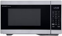 Sharp 1.1 cu. ft Stainless Countertop Microwave Works with Alexa - Stainless Steel - Large Front