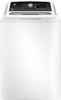GE - 4.5 cu ft Top Load Washer with Water Level Control, Deep Fill, Quick Wash, and Glass Lid - W... - Large Front