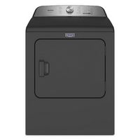 Maytag - 7.0 Cu. Ft. Electric Dryer with Steam and Pet Pro System - Volcano Black - Large Front