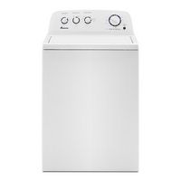 Amana - 3.8 Cu. Ft. High Efficiency Top Load Washer with with High-Efficiency Agitator - White - Large Front