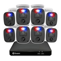 Swann - Home 8 Channel,  8 Camera Indoor/Outdoor, Wired 1080p 1TB HD DVR Security System with 1-W... - Large Front