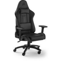 CORSAIR - TC100 Leatherette Gaming Chair - Black - Large Front