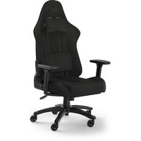 CORSAIR - TC100 Fabric Gaming Chair - Black - Large Front