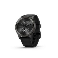 Garmin - vívomove Trend Hybrid Smartwatch 40 mm Fiber-Reinforced Polymer - Slate Stainless Steel - Large Front