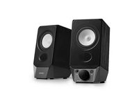 Edifier - R19BT 2.0 Bluetooth Bookshelf Speakers (Pair) - Black - Large Front