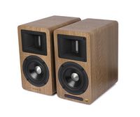 Edifier - Airpulse A80 Hi-Res Active Speaker System (Pair) - Wood - Large Front