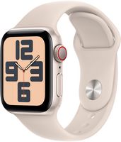 Apple Watch SE 2nd Generation (GPS + Cellular) 40mm Starlight Aluminum Case with Starlight Sport ... - Large Front