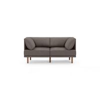 Burrow - Contemporary Range 2-Seat Sofa - Heather Charcoal - Large Front