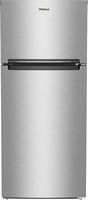 Whirlpool - 16.3 Cu. Ft. Top-Freezer Refrigerator - Stainless Steel - Large Front