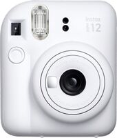 Fujifilm - instax mini 12 Instant Film Camera - Clay White - Large Front