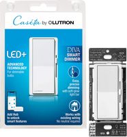 Lutron - Diva Smart Dimmer Switch - White - Large Front