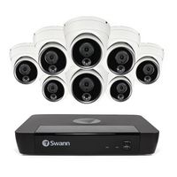 Swann - Master Series Home 8-Channel 8-Dome Camera 4K HD Indoor/Outdoor PoE Wired 2TB HDD NVR Sec... - Large Front