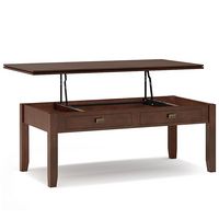 Simpli Home - Artisan Lift Top Coffee Table - Russet Brown - Large Front