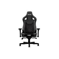 Next Level Racing - Elite Gaming Leather and Suede Chair - Black - Large Front