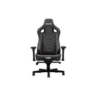 Next Level Racing - Elite Gaming Leather Chair - Black - Large Front