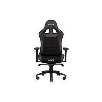 Next Level Racing - Pro Gaming Leather and Suede Chair - Black - Large Front