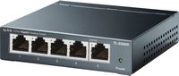 TP-Link - 5-Port 10/100/1000 Mbps Unmanaged Switch - Black - Large Front