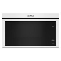 Maytag - 1.1 Cu. Ft. Over-the-Range Microwave with Flush Built-in Design - White - Large Front