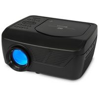 GPX - Mini Projector with Bluetooth & DVD Player - Black - Large Front