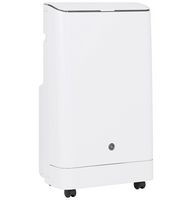 GE - 550 Sq Ft 14,000 BTU Portable Air Conditioner - White - Large Front