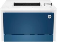 HP - LaserJet Pro 4201dw Wireless Color Laser Printer - White/Blue - Large Front